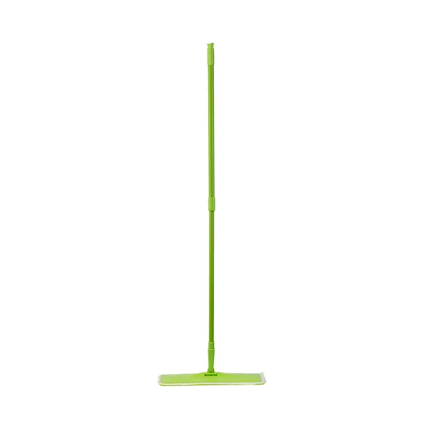Швабра Flat Mop з насадкою мікрофібра на липучці 70-120 см, 44х13 см Buroclean (10300116) - Фото 5