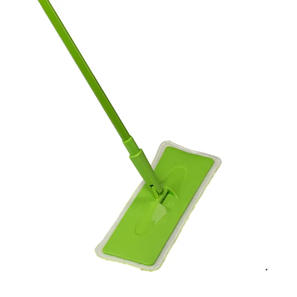 Швабра Flat Mop з насадкою мікрофібра на липучці 70-120 см, 44х13 см Buroclean (10300116) - Фото 4