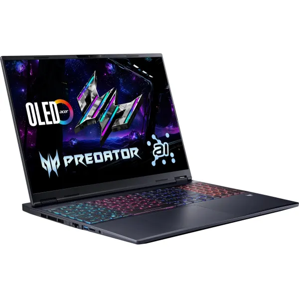 Ноутбук Predator Helios Neo 16" OLED, Intel U7-356H, 32GB, F1TB, NVD5060-8, Lin, черный Acer (NH.U3VEU.003) - Фото 1