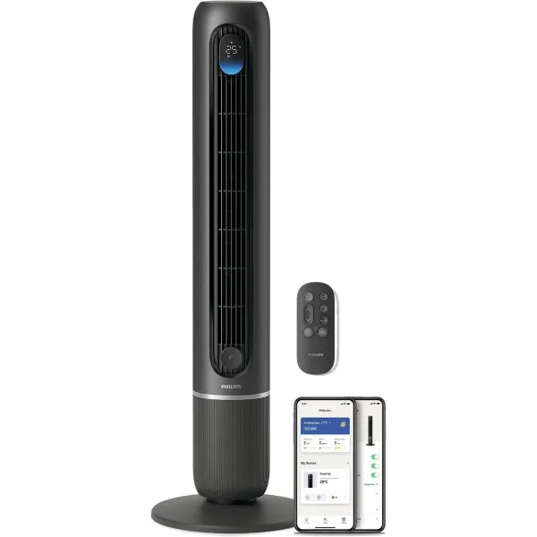 Вентилятор колонний Series 7000, 30Вт, темно-сірий Philips (CX7550/01) - Фото 6