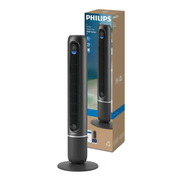 Вентилятор колонний Series 7000, 30Вт, темно-сірий Philips (CX7550/01) - Фото 2