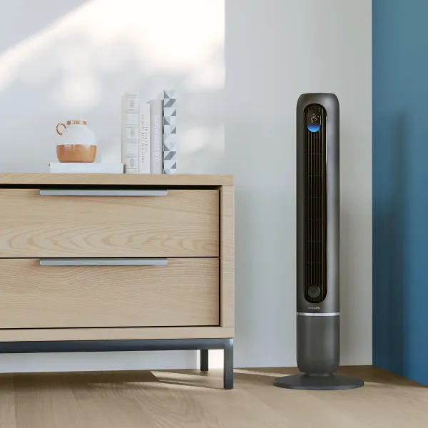 Вентилятор колонний Series 7000, 30Вт, темно-сірий Philips (CX7550/01) - Фото 8