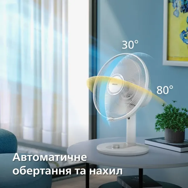 Вентилятор Series 1000, 35см, 35Вт, білий Philips (CX1030/00) - Фото 6