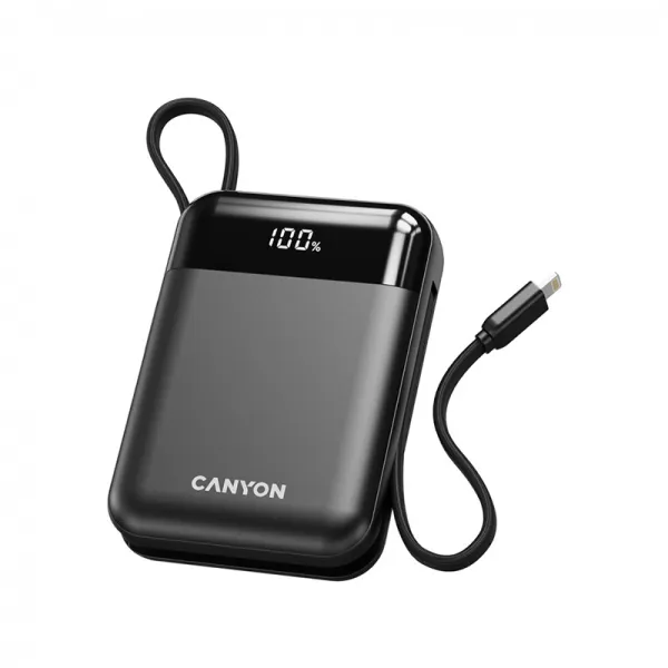 Аккумулятор внешний Power Bank 10000 mAh OnPower 104, чёрный Canyon (CNS-CPB104B) - Фото 2