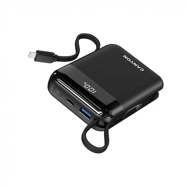 Аккумулятор внешний Power Bank 10000 mAh OnPower 104, чёрный Canyon (CNS-CPB104B) - Фото 4
