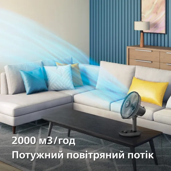 Вентилятор Series 1000, 35см, 35Вт, чорний Philips (CX1030/01) - Фото 4