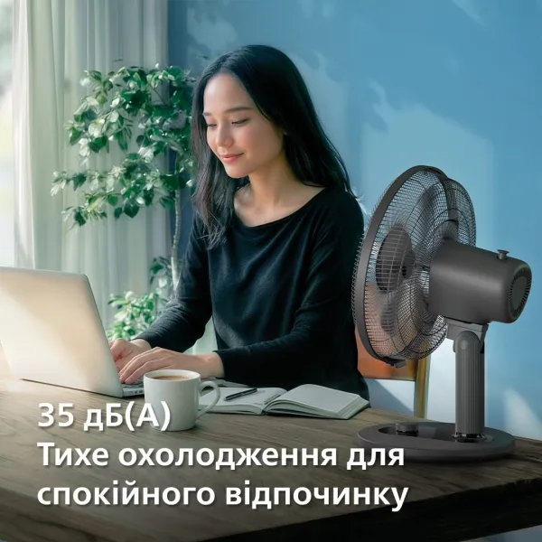 Вентилятор Series 1000, 35см, 35Вт, чорний Philips (CX1030/01) - Фото 5
