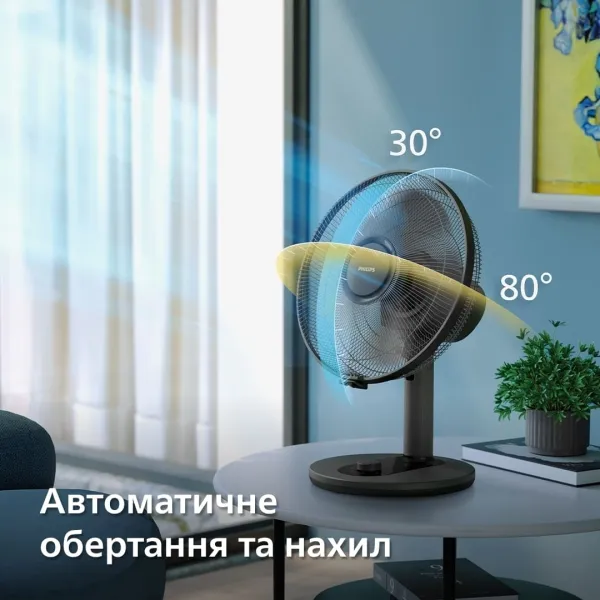 Вентилятор Series 1000, 35см, 35Вт, чорний Philips (CX1030/01) - Фото 7
