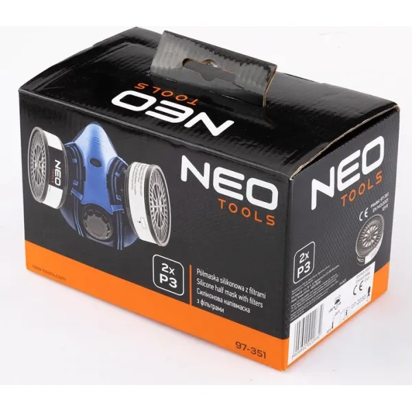 Маска защитная 2хP3 Neo Tools (97-351)