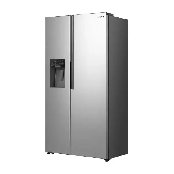 Холодильник 179х62х91см, 347(181)л, А+, NF+, инв., нерж Gorenje (NRS917E61X) - Фото 1