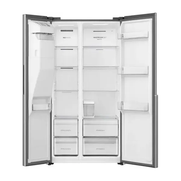Холодильник 179х62х91см, 347(181)л, А+, NF+, инв., нерж Gorenje (NRS917E61X) - Фото 3