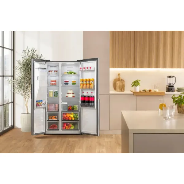 Холодильник 179х62х91см, 347(181)л, А+, NF+, инв., нерж Gorenje (NRS917E61X) - Фото 11