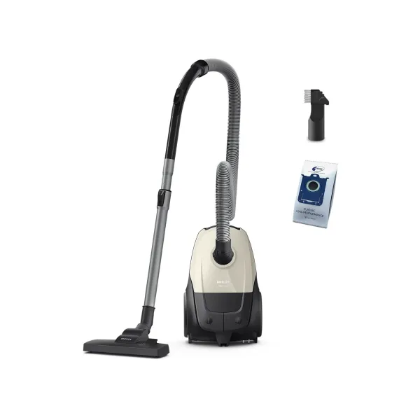 Пылесос мешковой Series 1000, 750Вт, 3л, НЕРА, серый Philips (XD1101/10)