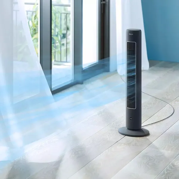 Вентилятор колонний 110см, 40Вт, сірий Philips (CX5535/11) - Фото 5