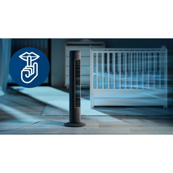 Вентилятор колонний 110см, 40Вт, сірий Philips (CX5535/11) - Фото 6