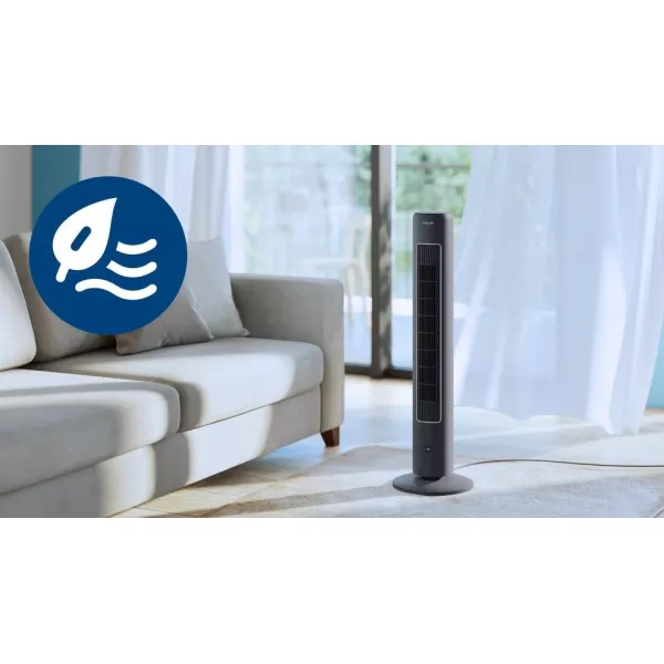 Вентилятор колонний 110см, 40Вт, сірий Philips (CX5535/11) - Фото 12