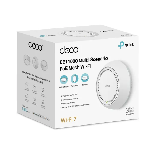 Система WiFi-Mesh BE11000 TP-LINK (DECO-BE65-POE-3-PACK) - Фото 16
