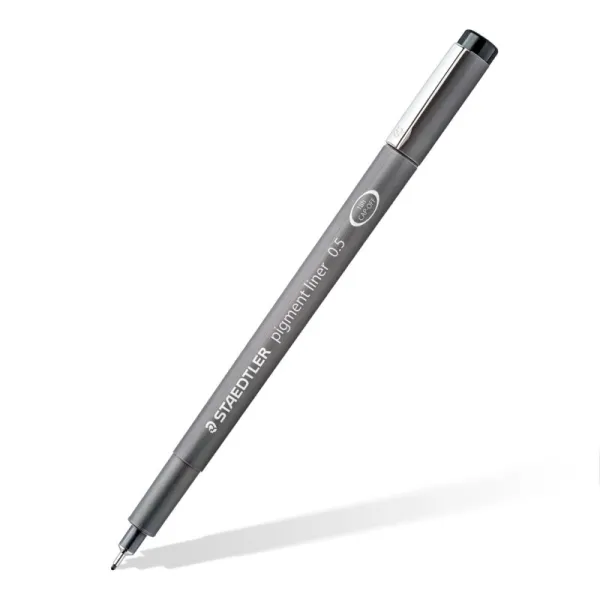 Набор пигментных лайнеров, 3 шт. + 1 золотой маркер Staedtler (ST.308 SWP3P) - Фото 3