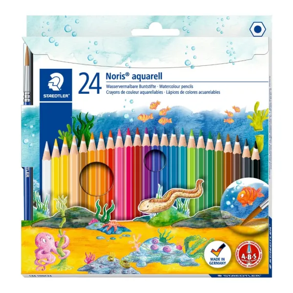 Карандаши цветные акварельные Noris Club 24 шт/упак Staedtler (ST.144 10NC24)