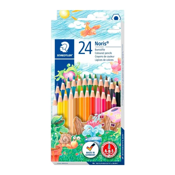 Карандаши цветные Noris 24 шт/упак Staedtler (ST.144 NC24 12)