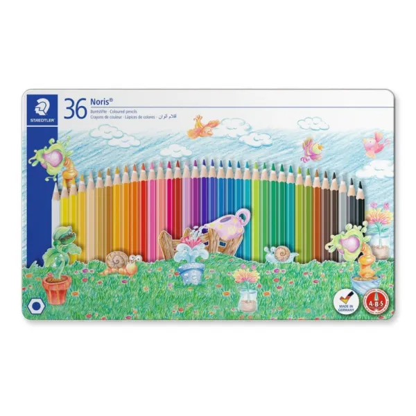 Карандаши цветные Noris 36 шт/упак в металлическом футляре Staedtler (ST.145 SPM36)