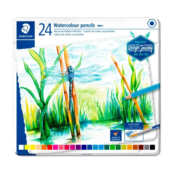 Карандаши цветные акварельные 24 шт/упак Staedtler (ST.14610C M24)