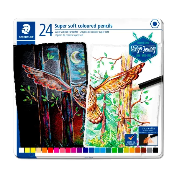 Карандаши цветные мягкие 24 шт/упак Staedtler (ST.149C M24)