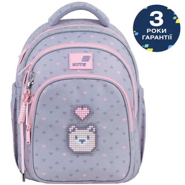 Рюкзак шкільний Kite Education 763S Pixel Love (K26-763S-1)