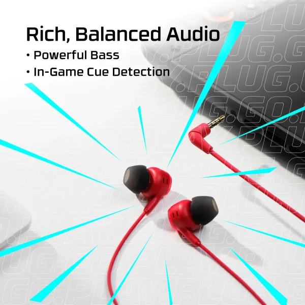 Гарнитура 3.5 mini-jack игровая Cloud Earbuds III, красная HyperX (BN7S0AA) - Фото 6