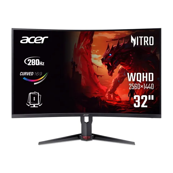 Монітор 31.5" Nitro XZ323QUZ1bmiiprx, VA, 280Hz Acer (UM.HX3EE.105) - Фото 1