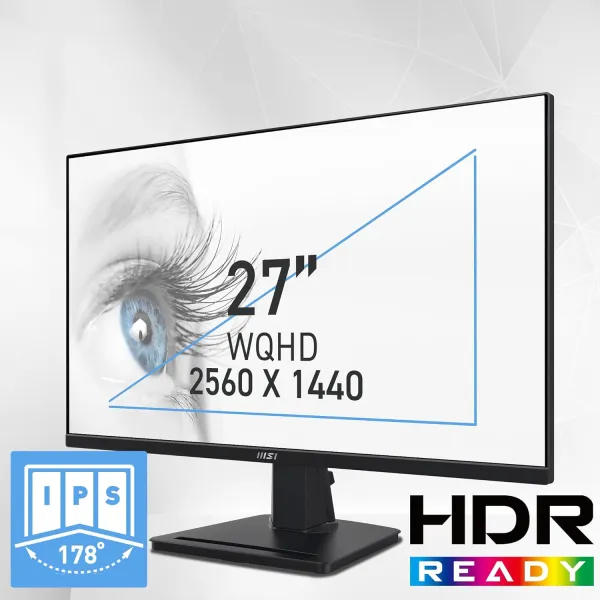 Монитор 27" PRO MP275Q, IPS, 100Hz MSI (9S6-3PC3CM-080) - Фото 1