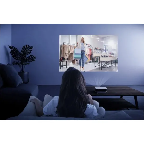 Проєктор EF-61W FHD, 700 lm, LASER, 1.2, Google TV, білий Epson (V11HB72042) - Фото 5