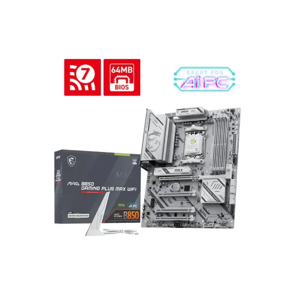 Материнcкая плата MAG B850 GAMING PLUS MAX WIFI sAM5 BT ATX MSI (911-7E56-030) - Фото 4