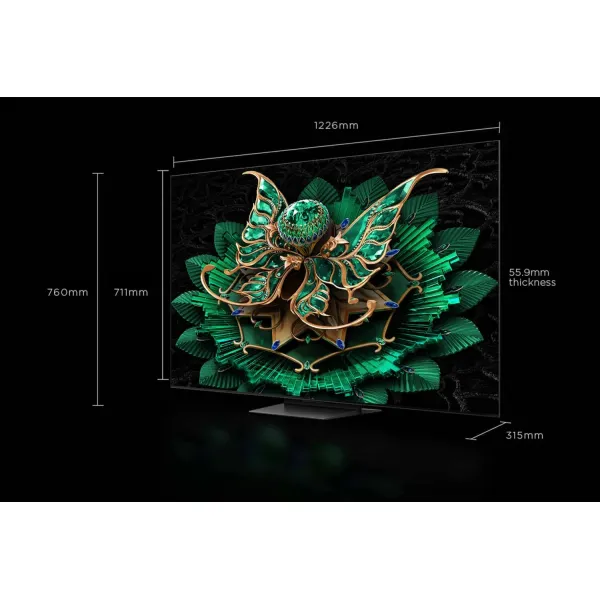Телевизор 55" MiniLED 144Hz Google TV черный TCL (55C79K) - Фото 2