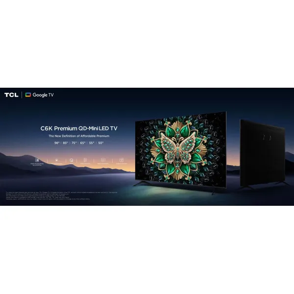 Телевізор 65" MiniLED 144Hz Google TV TCL (65C61K) - Фото 1
