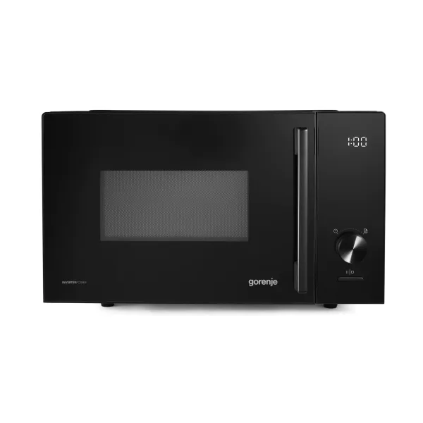 Мікрохвильова піч 23л, 800Вт, гриль, інвертор, чорний Gorenje (MO23S4B5)