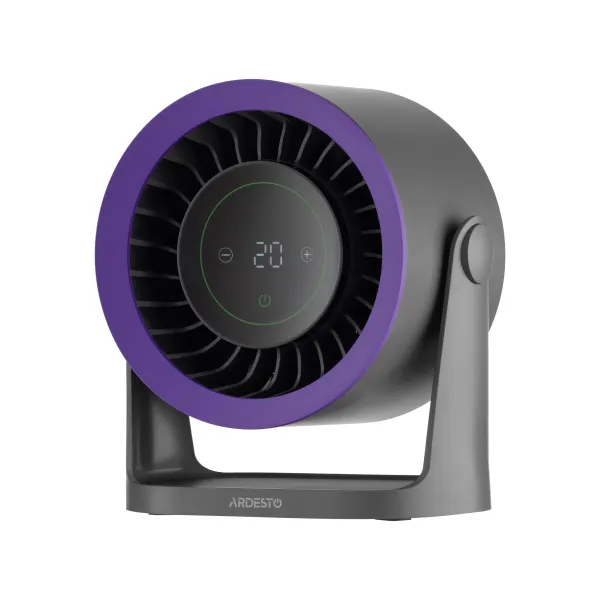 Вентилятор акумуляторний OneBreeze 12см, USB-A, Type-C, сірий ARDESTO (FT-M75GR) - Фото 12