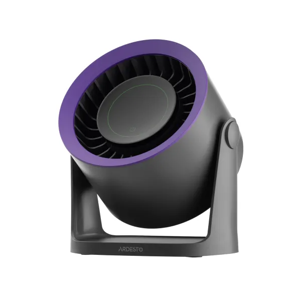 Вентилятор акумуляторний OneBreeze 12см, USB-A, Type-C, сірий ARDESTO (FT-M75GR) - Фото 5