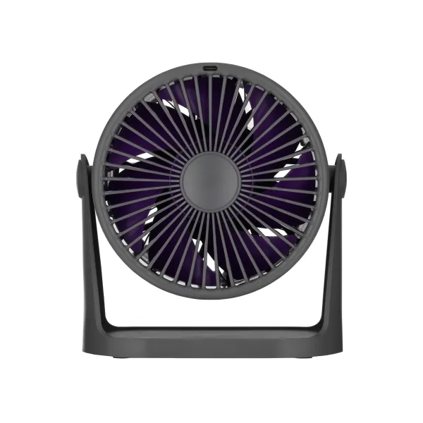 Вентилятор акумуляторний OneBreeze 12см, USB-A, Type-C, сірий ARDESTO (FT-M75GR) - Фото 10