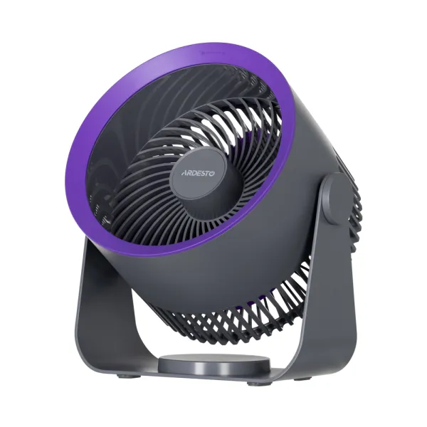 Вентилятор аккумуляторный OneBreeze 14см, USB-A Type-C, серый ARDESTO (FT-M55GR) - Фото 2