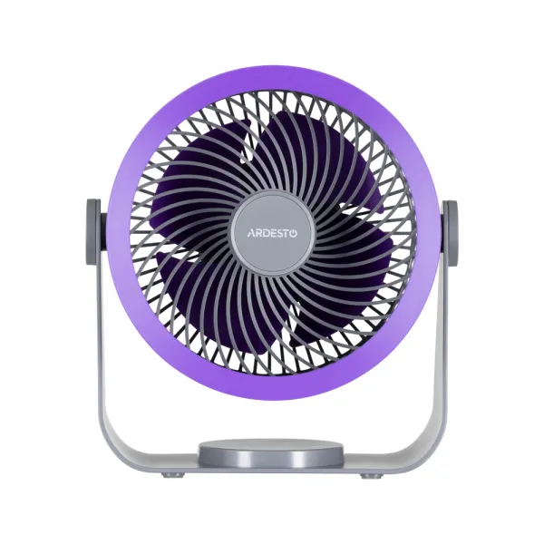 Вентилятор аккумуляторный OneBreeze 14см, USB-A Type-C, серый ARDESTO (FT-M55GR) - Фото 4