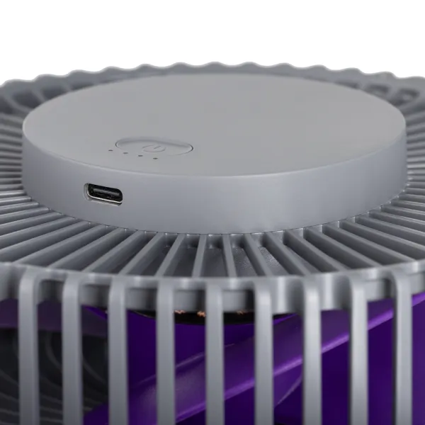 Вентилятор аккумуляторный OneBreeze 14см, USB-A Type-C, серый ARDESTO (FT-M55GR) - Фото 10
