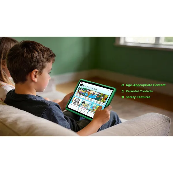 Планшет U11 Kid 11" 4ГБ, 128ГБ, 8580мА•г, Android, зелений Doogee (6942654909862) - Фото 5