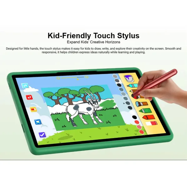 Планшет U11 Kid 11" 4ГБ, 128ГБ, 8580мА•г, Android, зелений Doogee (6942654909862) - Фото 7