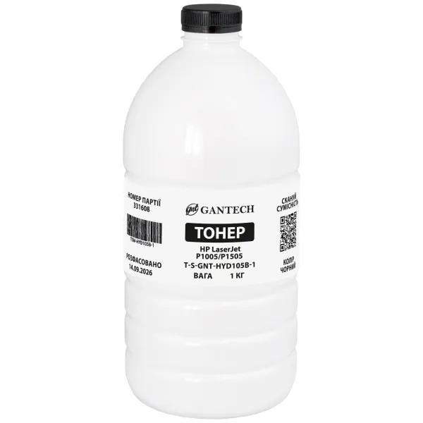 Тонер HP LaserJet P1005/P1505 флакон, 1 кг GNT toner (TSM-HYD105B-1) - Фото 109