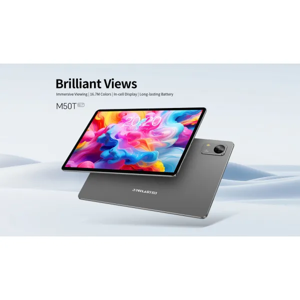 Планшет M50T 10.1" 4ГБ, 128ГБ, 7000мА•ч, Android, сірий Teclast (6940709680360) - Фото 2