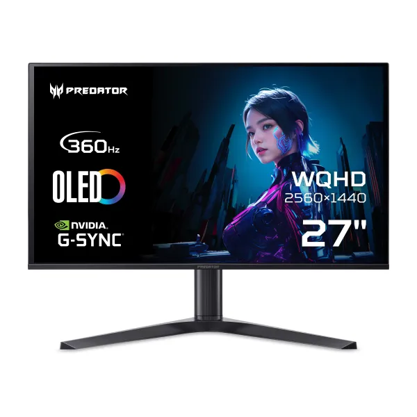 Монітор 27" Predator X27UFbmiipphuzx, OLED, 360Hz Acer (UM.HXXEE.F01) - Фото 1