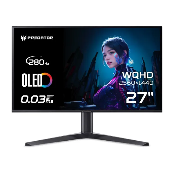 Монітор 27" Predator X27UZ1bmiiprx, OLED, 280Hz Acer (UM.GXXEE.113) - Фото 1