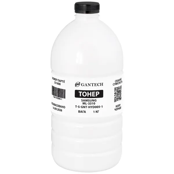 Тонер Samsung ML-3310 флакон, 1 кг GNT toner (TSM-HYD005-1) - Фото 51