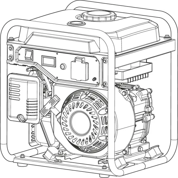 Генератор бензиновий інверторний IG 2.3bl 230В, 2.3/2.6кВт Vitals (250580) - Фото 1